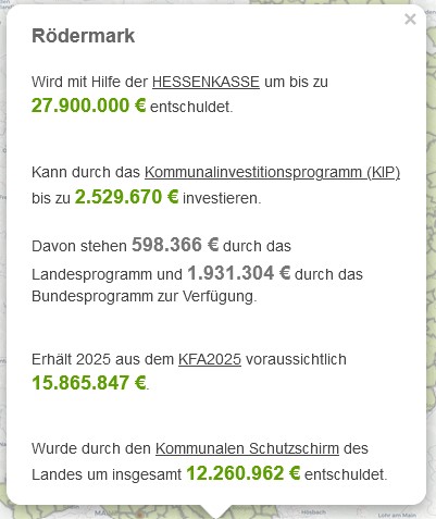 KFA. Geplant in Rödermark für 2025 sind: 19.511.522,00